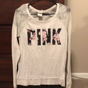 Pink long-sleeved top